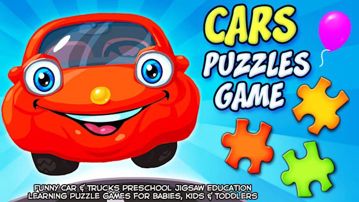 汽车拼图游戏 Cars Puzzles Game – Funny Car & Trucks Preschool Jigsaw Education Learning Puzzle Games for Babies, Kids & Toddlers