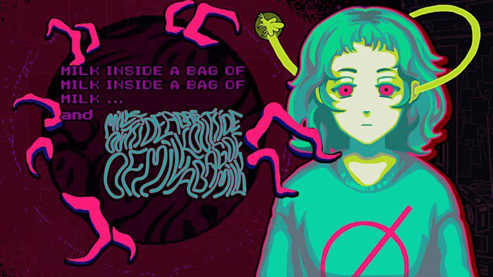 一袋子牛奶外面的一袋子牛奶 Milk outside a bag of milk outside a bag of milk