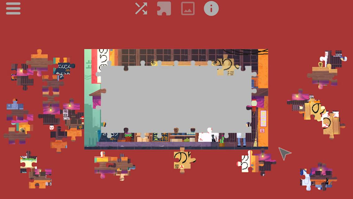 日本的日常生活-动画拼图 Daylife in Japan - Pixel Art Jigsaw Puzzle_1