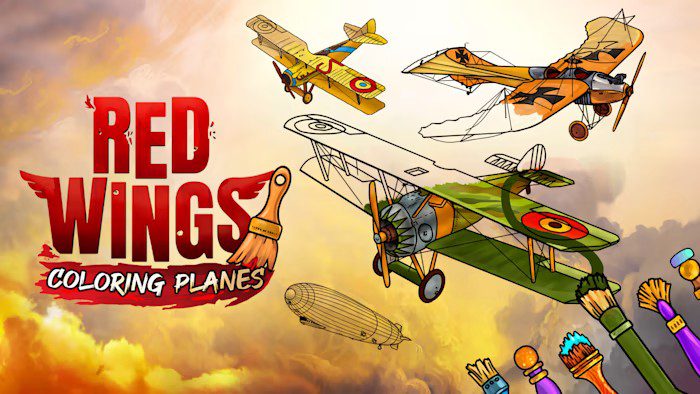 红翼着色飞机 Red Wings Coloring Planes