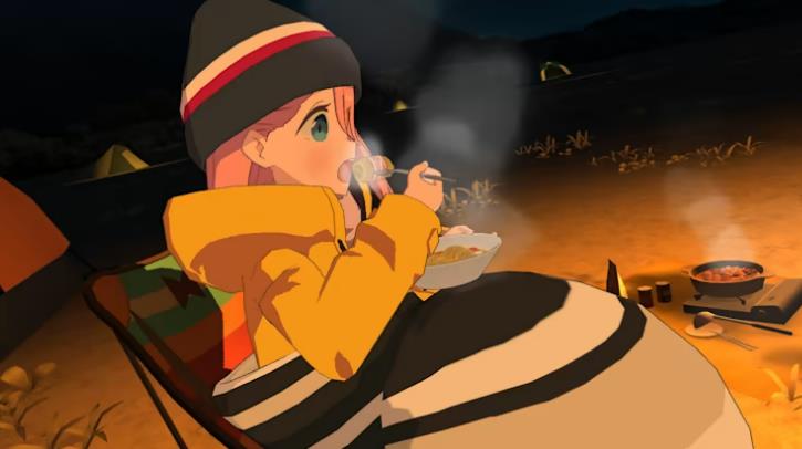 摇曳露营:本栖湖篇+山麓露营场篇Laid-Back Camp - Virtual - Lake Motosu+Virtual - Fumoto Campsite_1