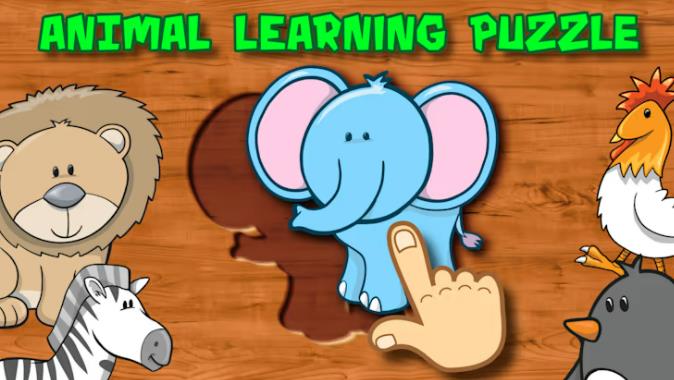 婴幼儿动物学习拼图 Animal Learning Puzzle for Toddlers and Kids