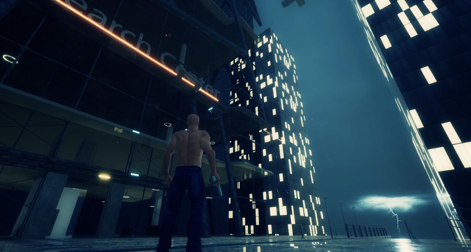 秃头男子攀登（Bald Man Climbs Up）