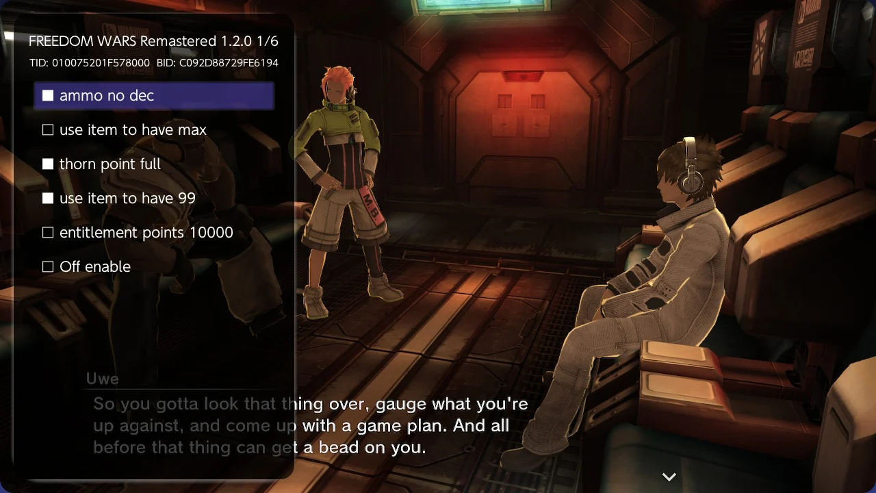 switch自由战争 复刻版 FREEDOM WARS Remastered 金手指