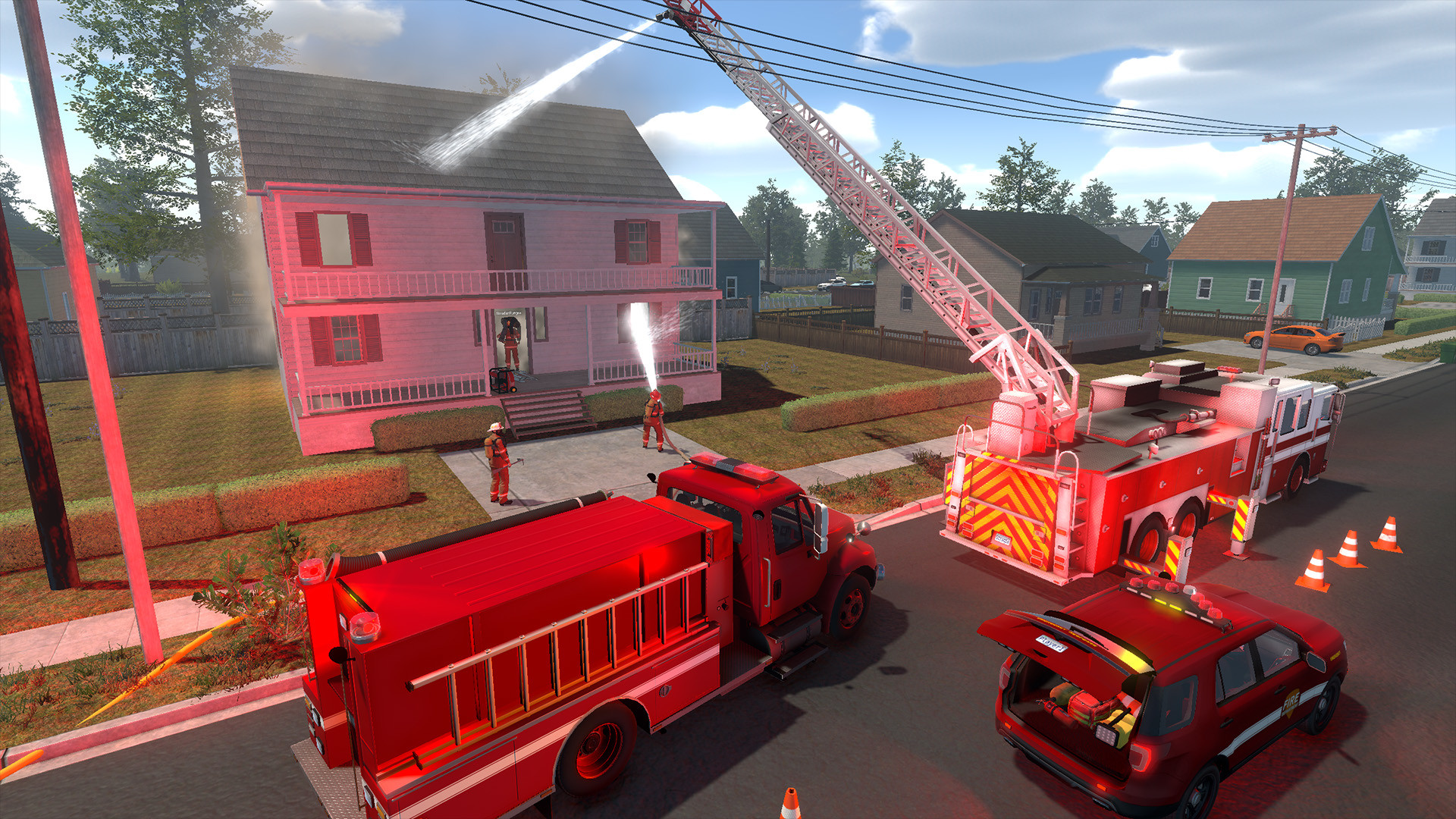 《消防模拟 Flashing Lights 警情，消防，急救》中文v2025.01.21版+集成全DLC