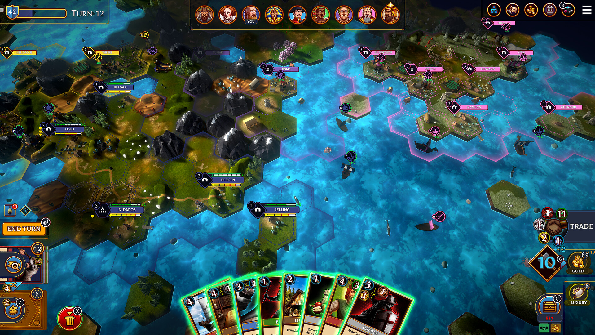 PC游戏《帝王牌局：古国纷争 Hexarchy》中文+Build.17356278