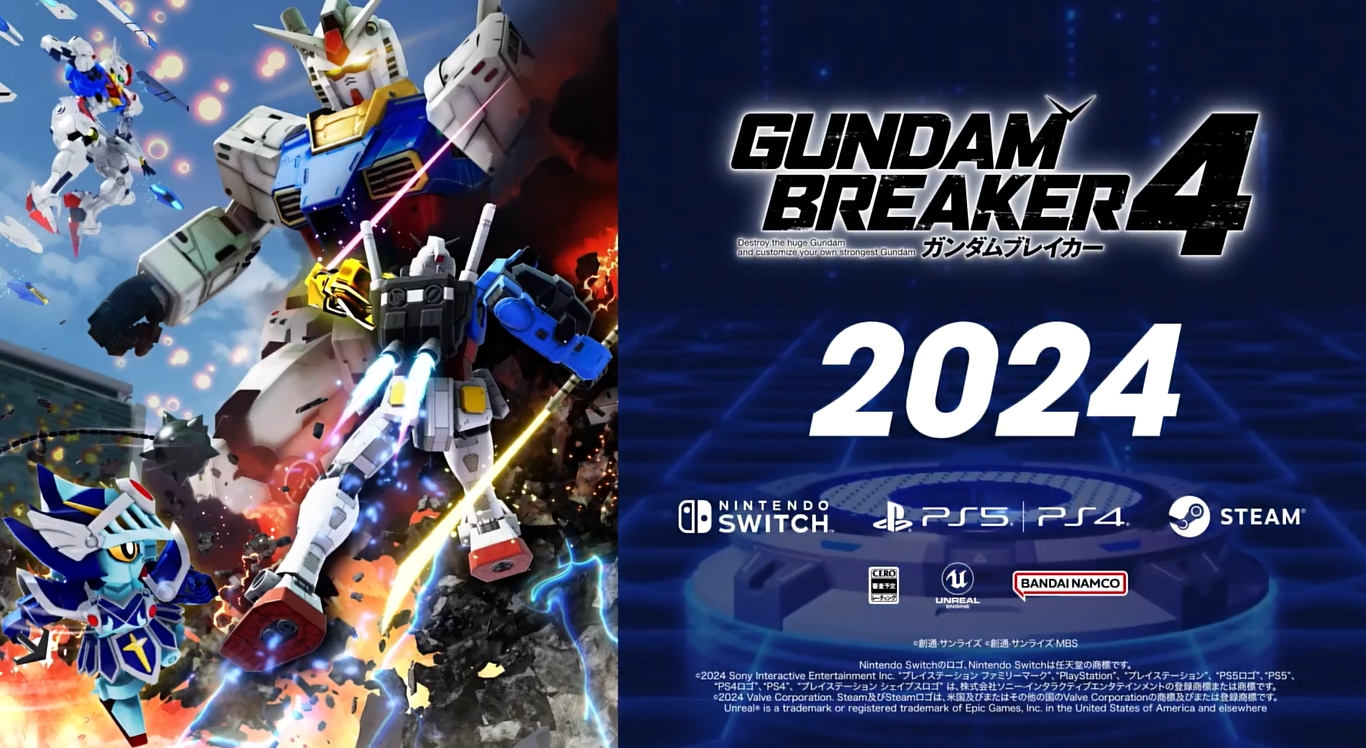 switch《高达破坏者 4 Gundam Breaker 4》港版中文+1.11.0补丁+15DLC