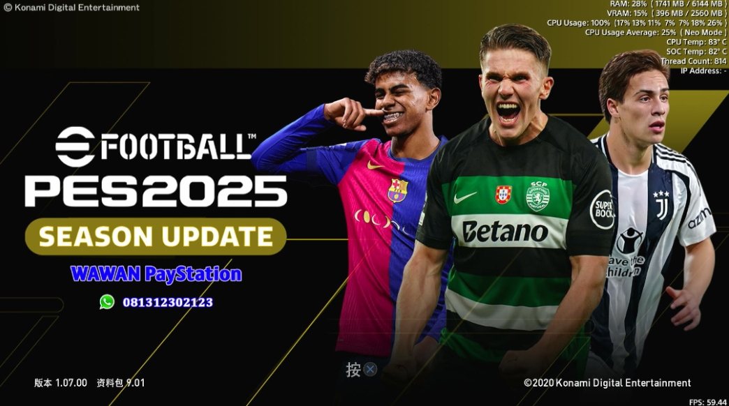 【5.05】PS4游戏《实况足球2021 pes2021》美版5.05 Monster9.01 2025