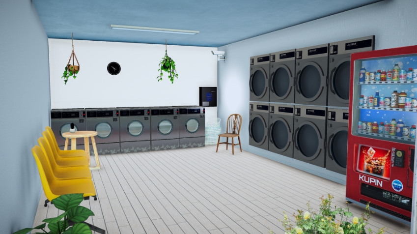 PC游戏《自助洗衣店模拟器 Laundromat Simulator》中文v1.0.0