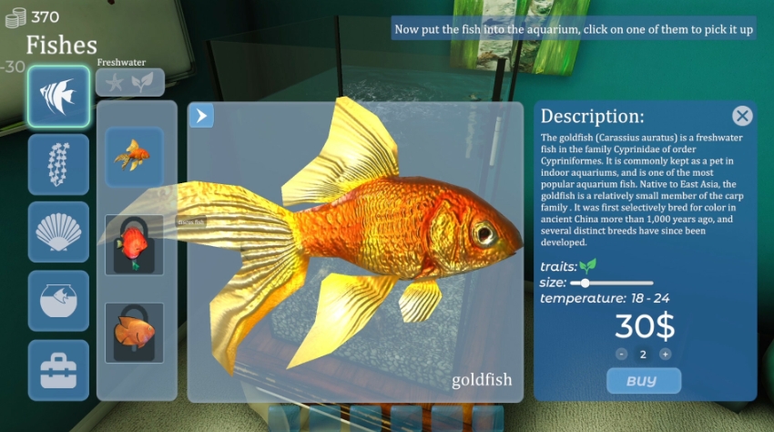 PC游戏《Aquarist – 建造水族馆，养鱼，发展你的事业！》中文v20250313