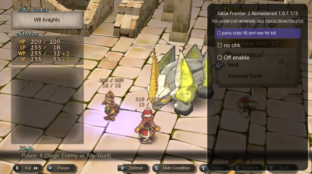 switch沙加 未拓领域2 复刻版 SaGa Frontier 2 Remastered 金手指+1.0.1