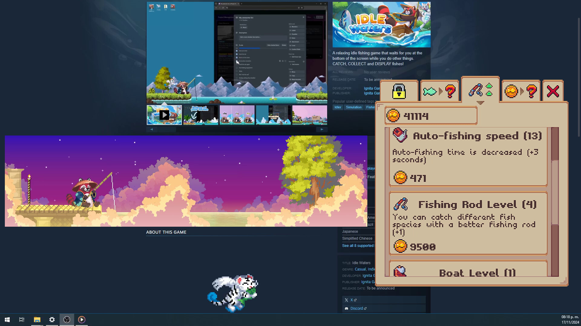 PC游戏《佛系鱼塘/Idle Waters》中文v1.0.2下载