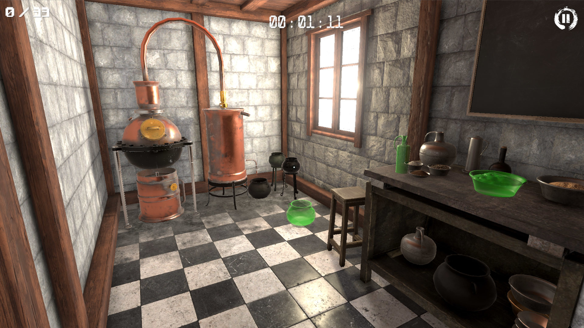 PC游戏《3D拼图：炼金术士之家/3D PUZZLE – Alchemist House》中文v2.0.8下载