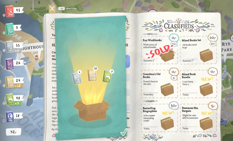 switch游戏《小小书店 Tiny Bookshop》美版中文+1.0.1补丁NSZ下载