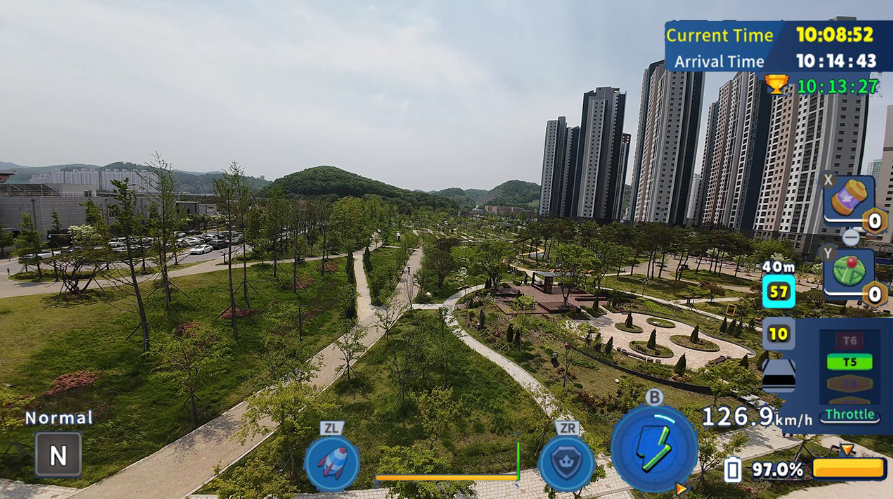 《韩国无人机飞行游览 安养市 Korean Drone Flying Tour》Switch美版中文NSZ下载