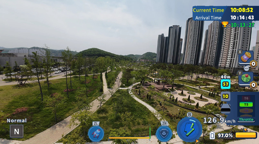 韩国无人机飞行游览梧南湖水公园 Korean Drone_1