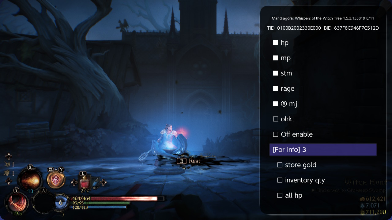 《秘影曼德拉巫术树的低语].Mandragora Whispers 金手指+1.5.3》Switch金手指下载 – 含1.5.3