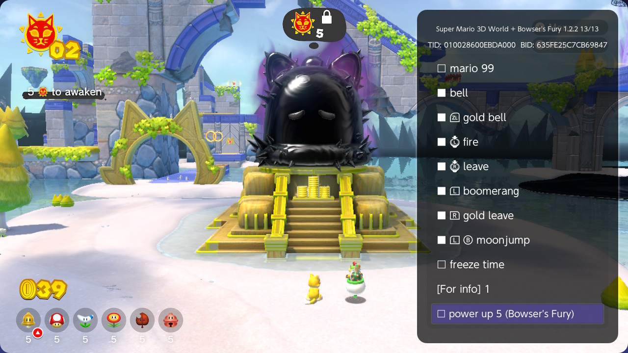 《超级马里奥3D世界+狂怒世界 Super Mario 3D》Switch金手指下载 – 含1.22